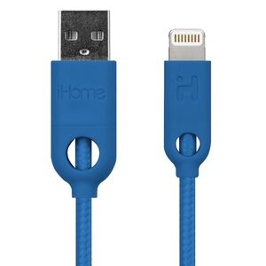 Blue 6’ Lightning Cable By iHome